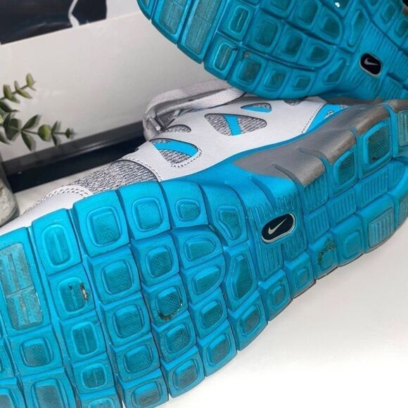 Nike sneakerboot Blue & gray Lace Up High Top Womens Free Run 2 Mid size 8 - Picture 7 of 7